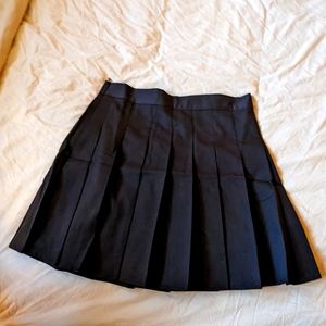 Black Pleated Mini Skirt SheIn